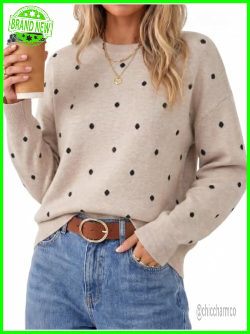 Wool Blend Crew Neck Color Block Pullover Sweater